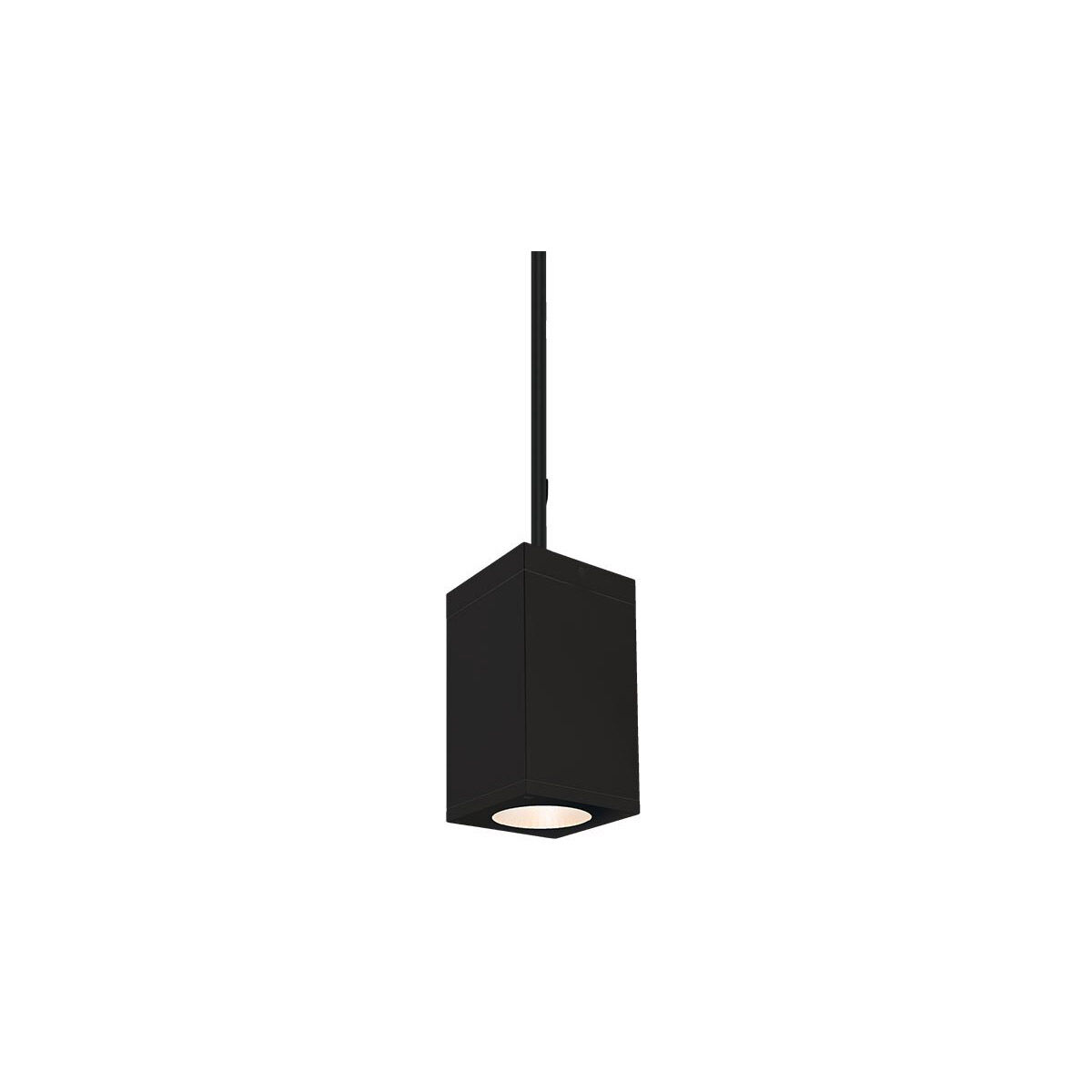 Cube Arch LED 5 inch Black Outdoor Pendant in Narrow, 90, 3000K