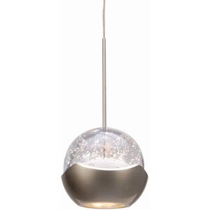 Cosmopolitan LED 4 inch Brushed Nickel Pendant Ceiling Light 