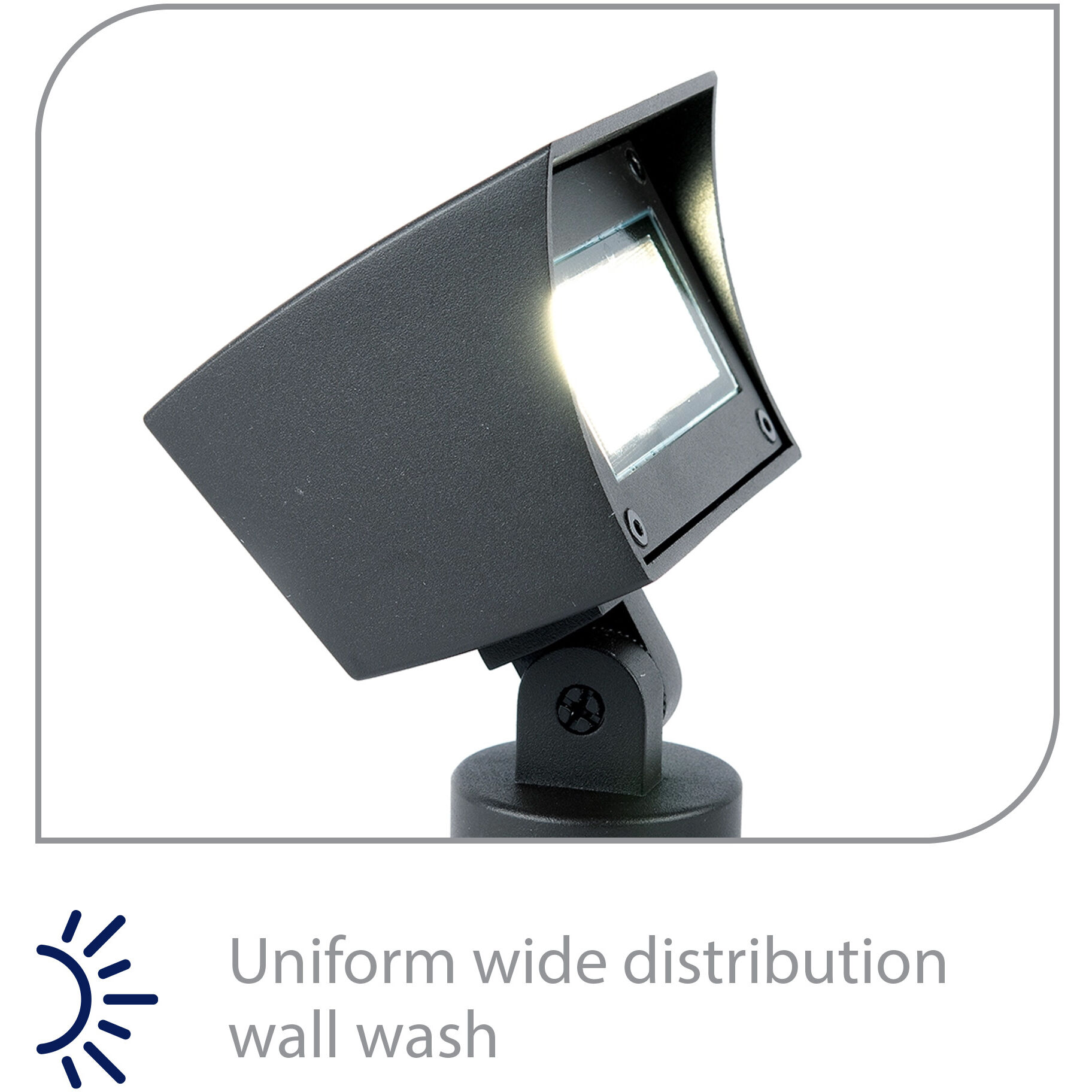 Tyler Black 14.5 watt LED Spot and Flood Lighting WAC Landscape