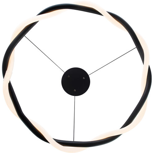 Escapade LED 28 inch Black Pendant Ceiling Light, dweLED