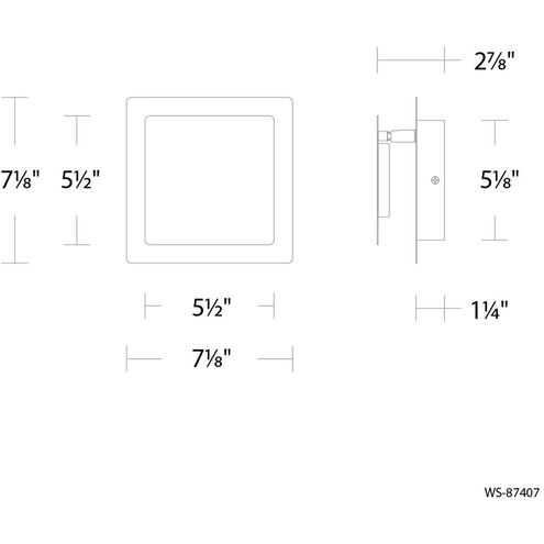 Greet Wall Sconce Wall Light in 3000K, White, dweLED