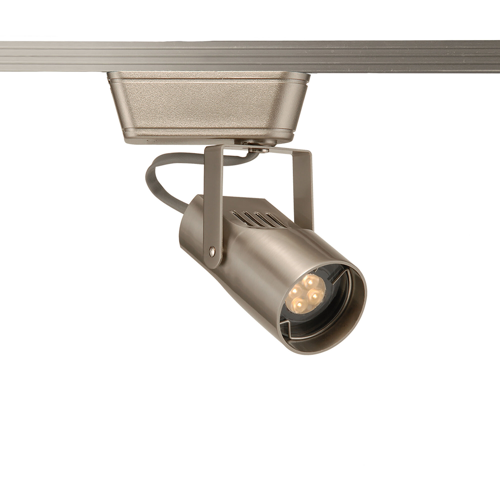 Low Volt 1 Light 120 Brushed Nickel Track Head Ceiling Light in H Track