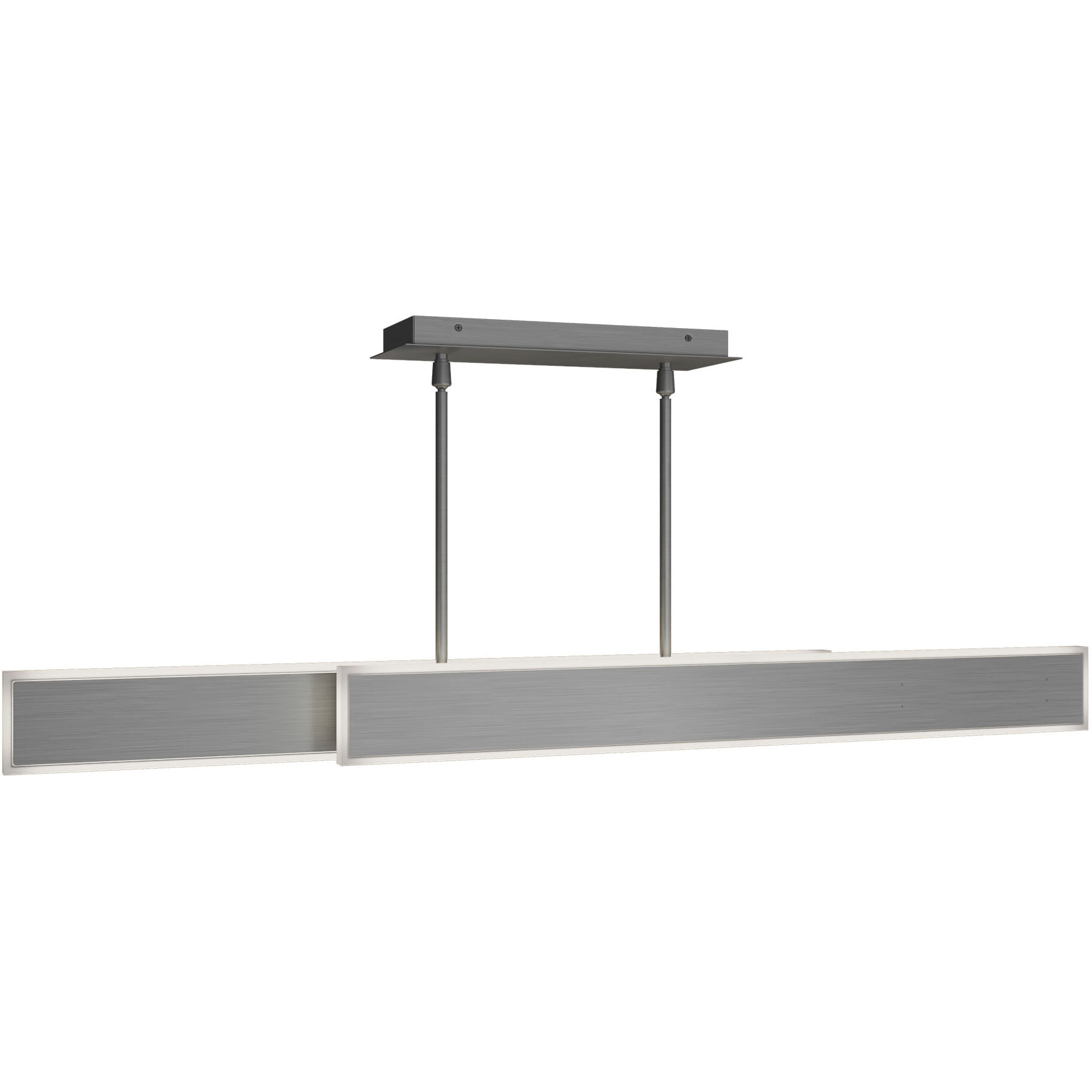 Bastone Linear Pendant Ceiling Light in 4000K, Brushed Nickel, dweLED