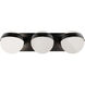 Tripoli LED 20 inch Black Bath Vanity & Wall Light in 2700K, dweLED