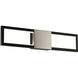 Peekaboo LED 22 inch Black Brushed Nickel Bath Vanity & Wall Light, dweLED