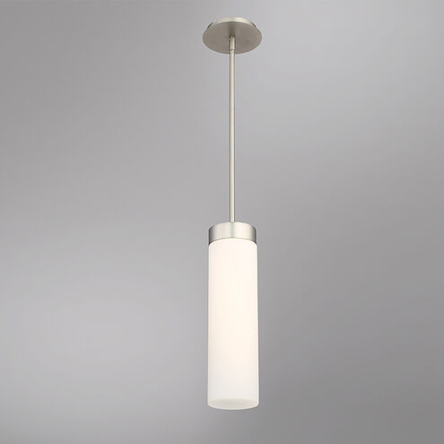 Elementum LED 4.5 inch Satin Nickel Pendant Ceiling Light in 3000K, dweLED