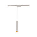 Silo Pendants 1 Light 120 White/Gold Track Head Ceiling Light in 4000K