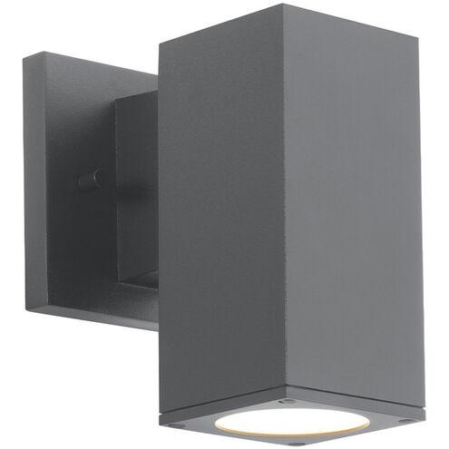 Cubix LED 6.75 inch Black Outdoor Wall Light