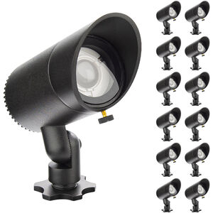 InterBeam Black 6.00 watt LED Spot and Flood Light, Low Voltage Accent Light-Multi Pack, WAC Landscape 