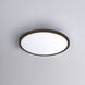 Round LED 11 inch Bronze Flush Mount Ceiling Light in 3000K