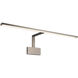 Uptown 25 watt 34 inch Brushed Nickel Picture Light Wall Light, dweLED
