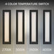 Beech LED 24 inch Black Outdoor Wall Light in 4000K, dweLED