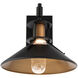 Sleepless LED 14.63 inch Black Aged Brass Outdoor Wall Light, dweLED
