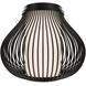 Poppin LED 16 inch Black Outdoor Flush Mount, dweLED
