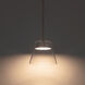 Chandra 1 Light 7.5 inch Brushed Nickel Mini Pendant Ceiling Light, dweLED