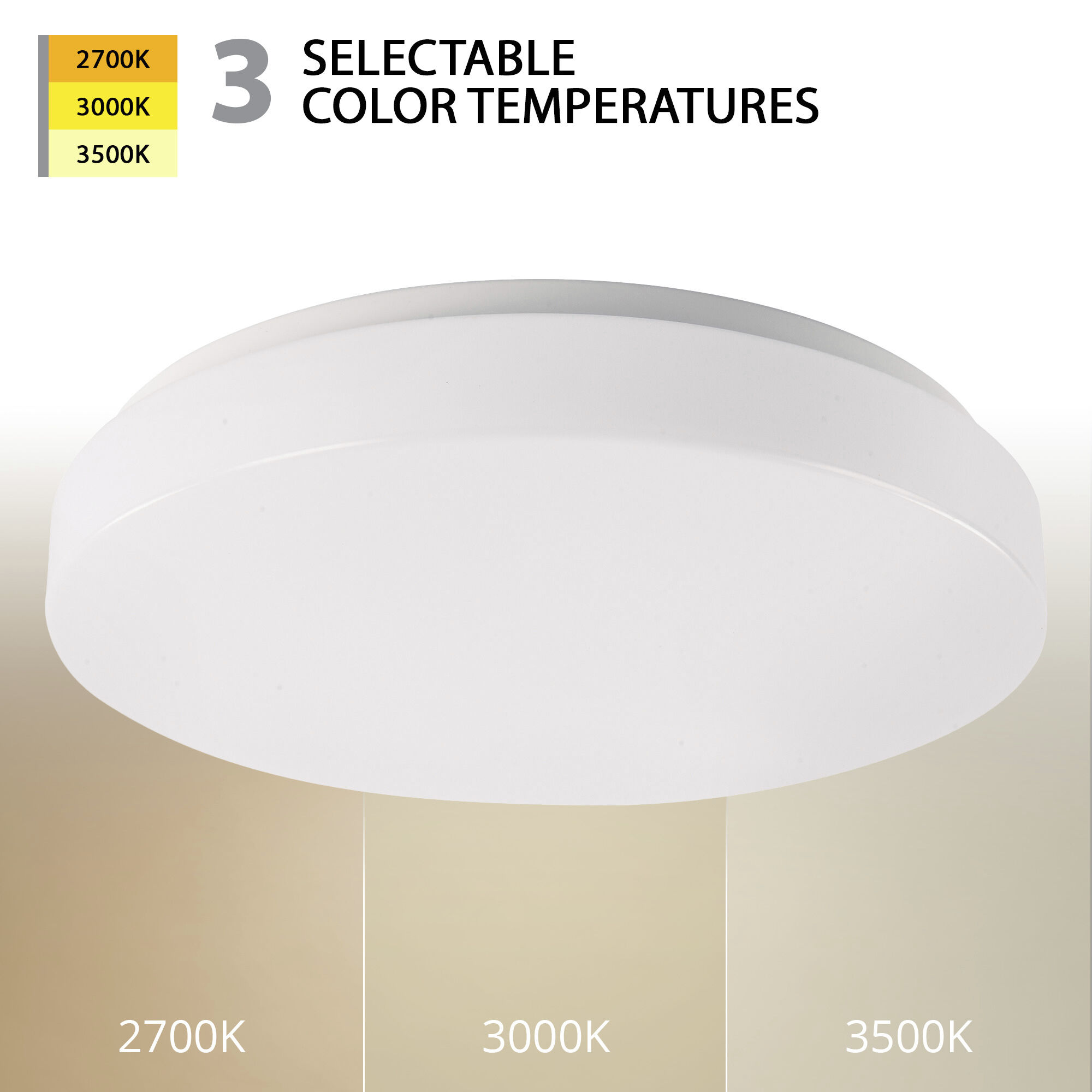 Blo LED 15 inch White Flush Mount Ceiling Light, WAC Limited
