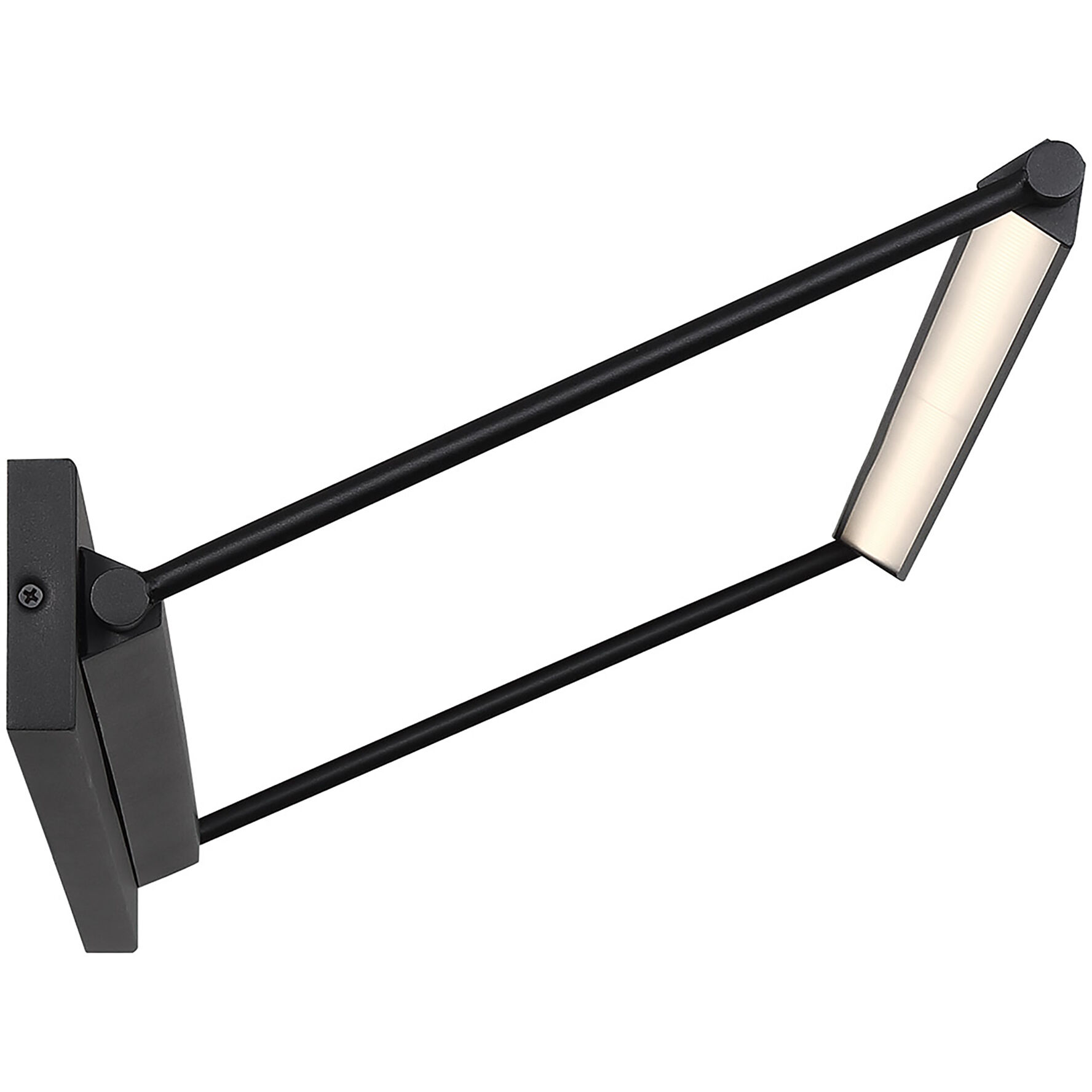 Hudson 17.50 watt 24 inch Black Picture Light Wall Light, dweLED