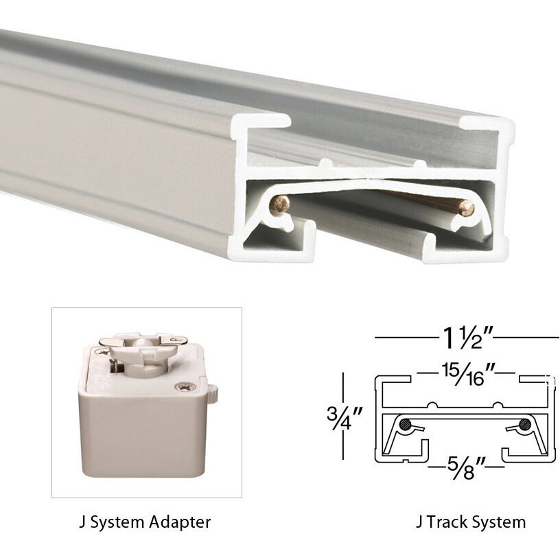 J Track 120 White Track Component Ceiling Light