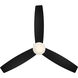 Atlantis 52 inch Matte Black Flush Mount Ceiling Fans, WAC Fans Limited