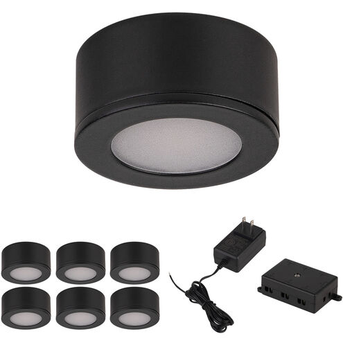 Mini Puck 6 Light 24 Black Puck Lighting Ceiling Light, 6 Pack