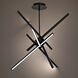 Parallax LED 39 inch Black Pendant Ceiling Light in 39in, dweLED