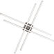 Parallax LED 42 inch Brushed Nickel Flush Mount Ceiling Light, dweLED
