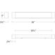 Darcy LED 36 inch Brushed Nickel Bath Vanity & Wall Light, dweLED