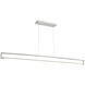 Lune LED 63 inch Aluminum Linear Pendant Ceiling Light, dweLED