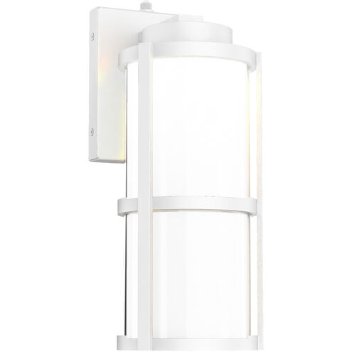 Lantern LED 14 inch White Outdoor Wall Light