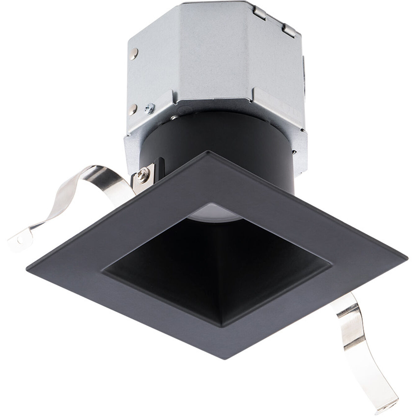 4 black recessed lighting outlet
