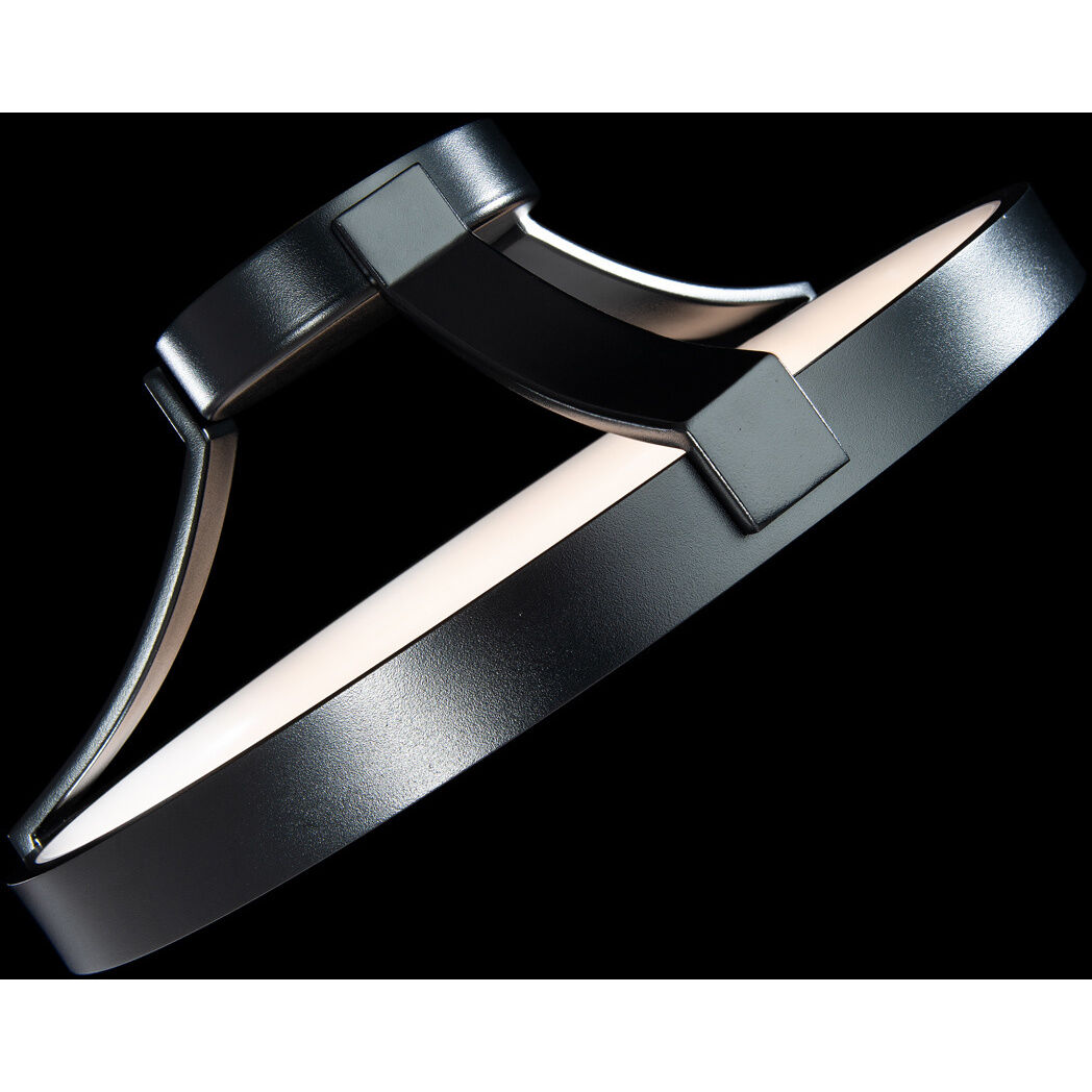 Chaucer LED 16 inch White Semi-Flush Mount Ceiling Light, dweLED