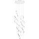 Interlace 1 Light 16 inch Chrome Multi-Light Pendant Ceiling Light, dweLED