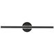 Bastone LED 26 inch Black Bath Vanity & Wall Light in 3000K, dweLED