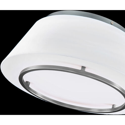 Hailey LED 16 inch Brushed Nickel Flush Mount Ceiling Light, dweLED