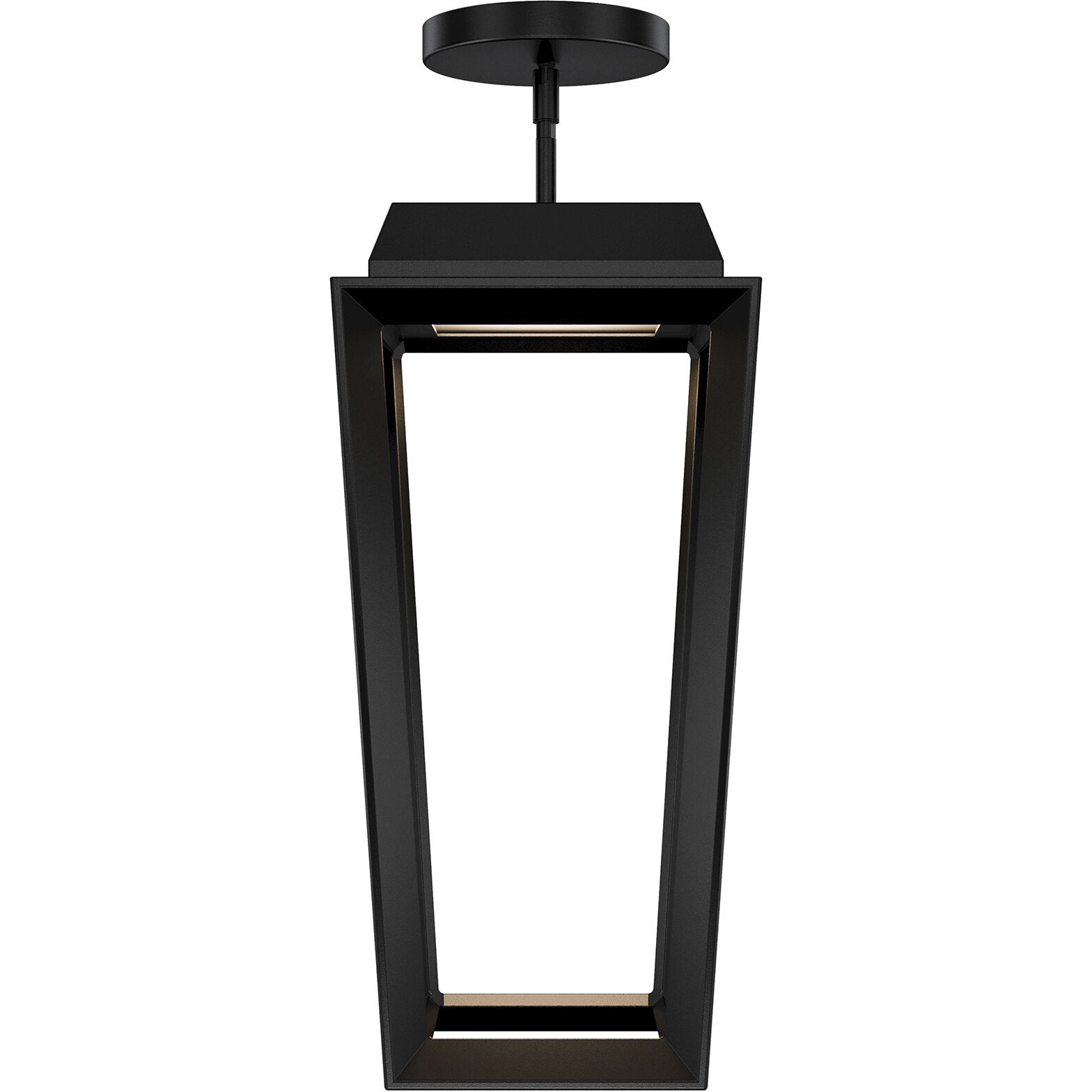 Levee LED 12 inch Black Outdoor Mini-Pendant, dweLED