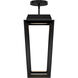 Levee LED 12 inch Black Outdoor Mini-Pendant, dweLED