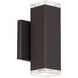 Block Outdoor Wall Light in Bronze, dweLED