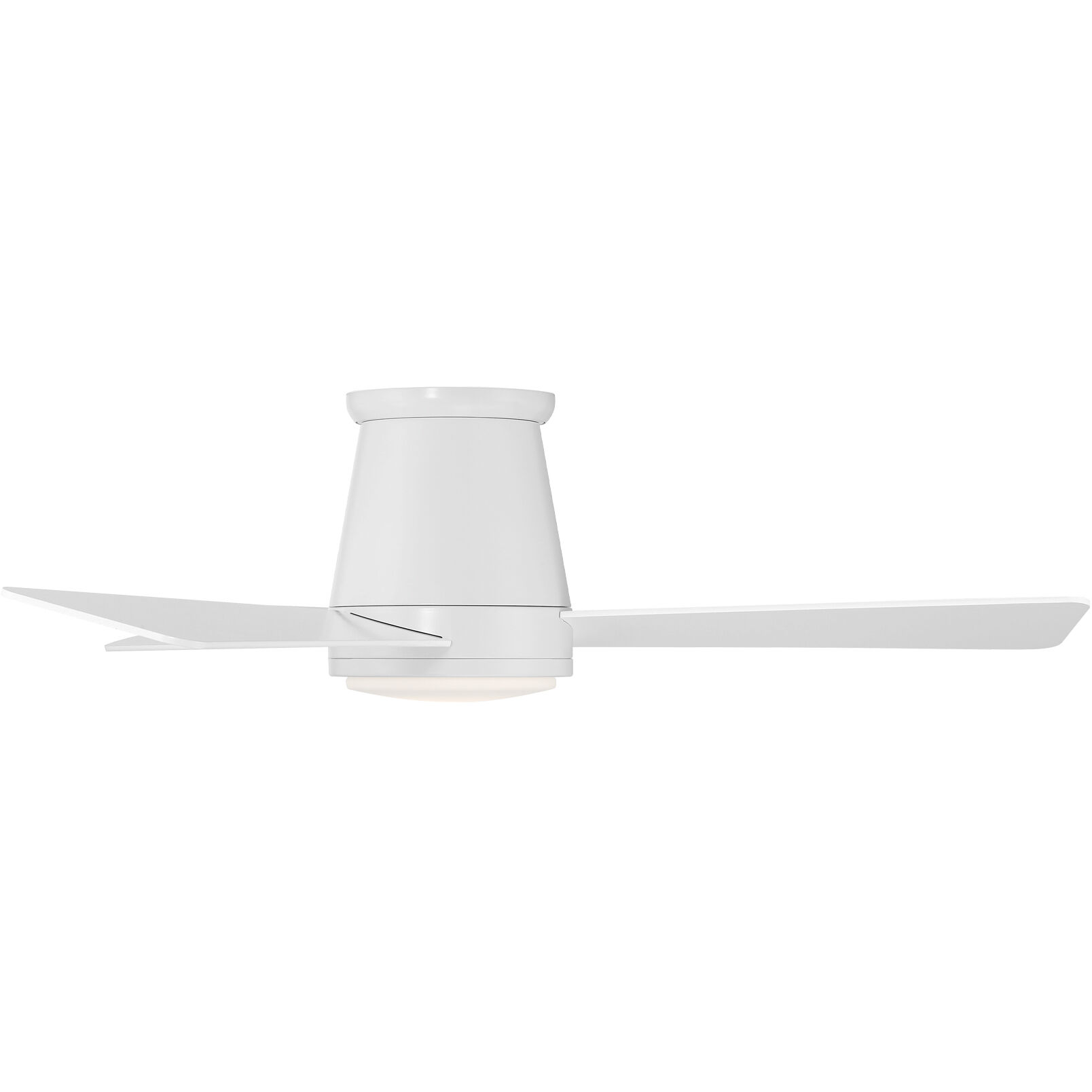 Hug 44 inch Matte White Flush Mount Ceiling Fans, Smart Fan