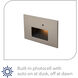 Tyler 120 3.8 watt Brushed Nickel Step and Wall Lighting in 3000K, WAC Lighting