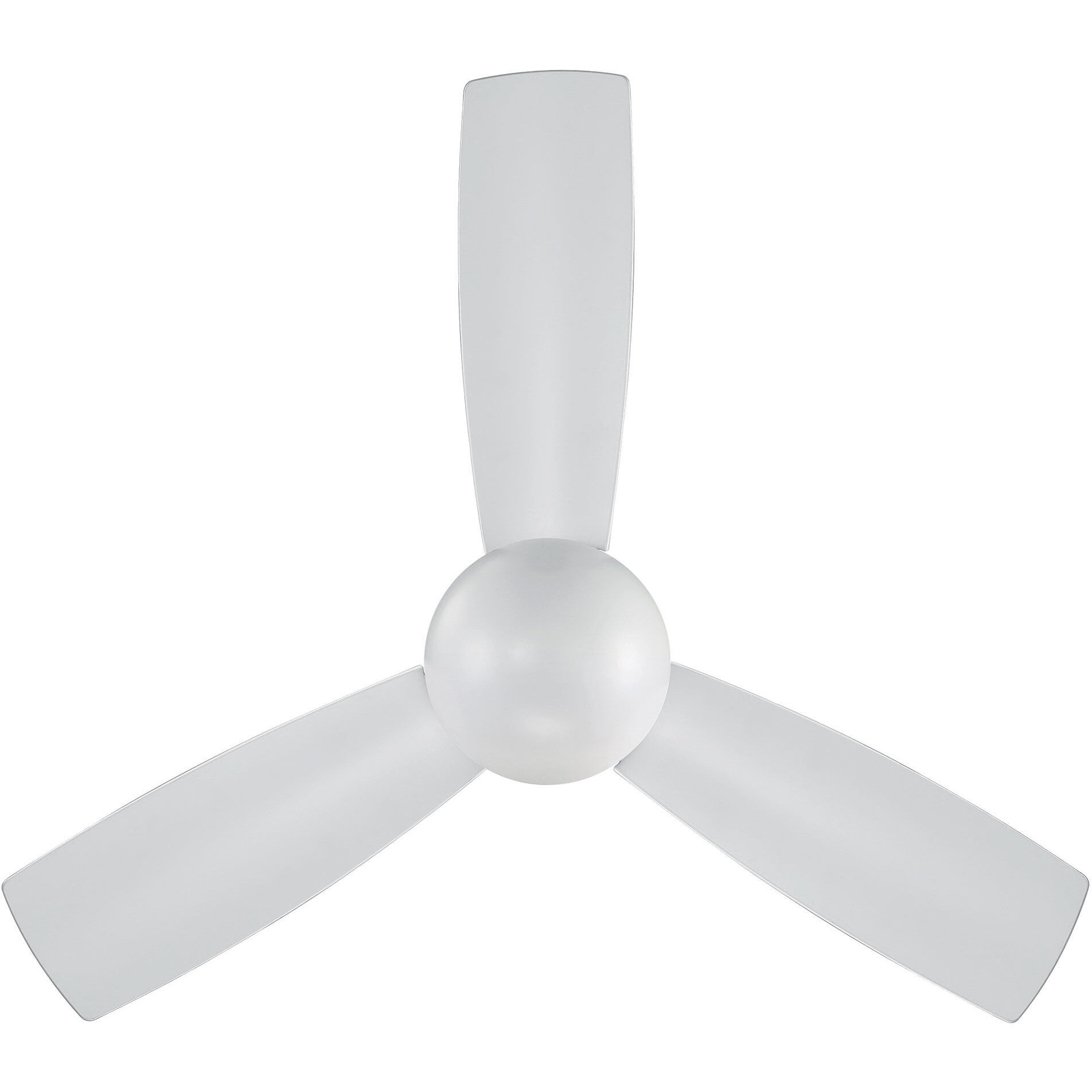 Hug 44 inch Brushed Nickel Flush Mount Ceiling Fans, Smart Fan