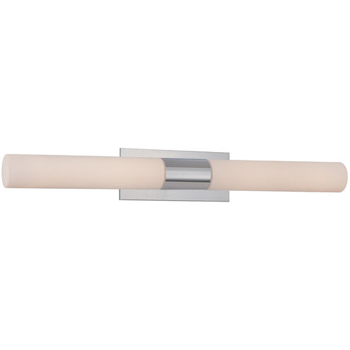 Elementum LED 30 inch Chrome Bath Vanity & Wall Light in 3000K, dweLED