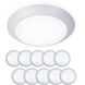 Disc LED 7.4 inch White Flush Mount Ceiling Light in 3000K
