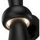 Fido LED 16 inch Black Outdoor Wall Light, dweLED