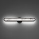 Serena LED 32.5 inch Black Bath Vanity & Wall Light, dweLED