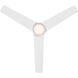 Mocha 54 inch Matte White Downrod Ceiling Fans, Smart Fan