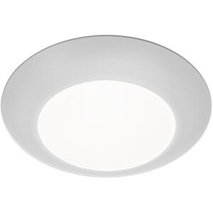 Disc LED 6 inch White Flush Mount Ceiling Light in 1