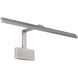 Uptown 16.00 watt 25 inch Brushed Nickel Picture Light Wall Light, dweLED