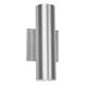 Caliber LED 10 inch Brushed Aluminum Outdoor Wall Light in 10in, dweLED