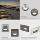 Tyler 12 2 watt Solid Brass Coated in Bronze Step and Wall Lighting in 2700K, Bronzed Brass, WAC Landscape