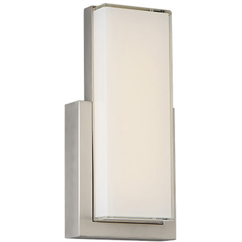 Corbusier LED 3.39 inch Satin Nickel ADA Wall Sconce Wall Light in 2700K, dweLED